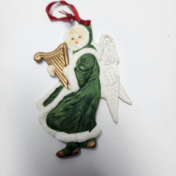 Vintage Ceramic Set of Two Christmas Ornaments - Picture 2 of 5